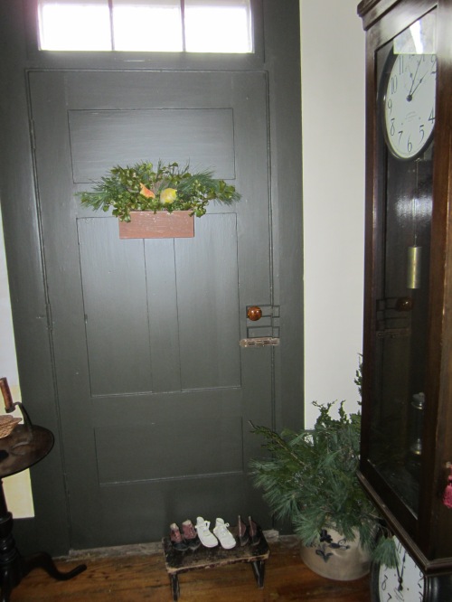 Our front door and entry hallway.