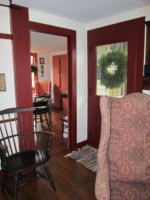 Looking from the 1790's kitchen into the dining room.